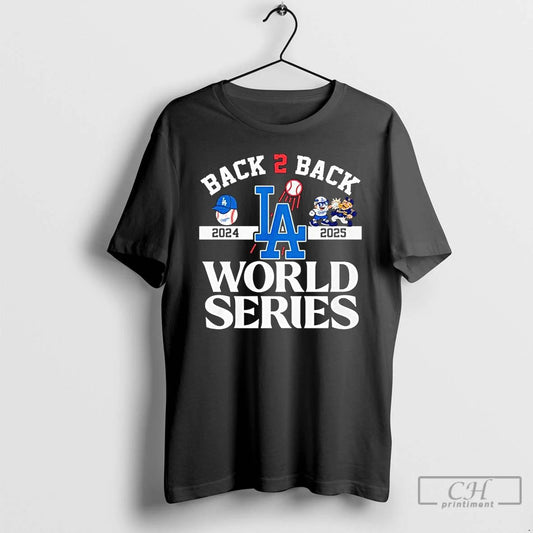Classic Dodgers Back 2 Back 2024 2025 World Series T Shirts