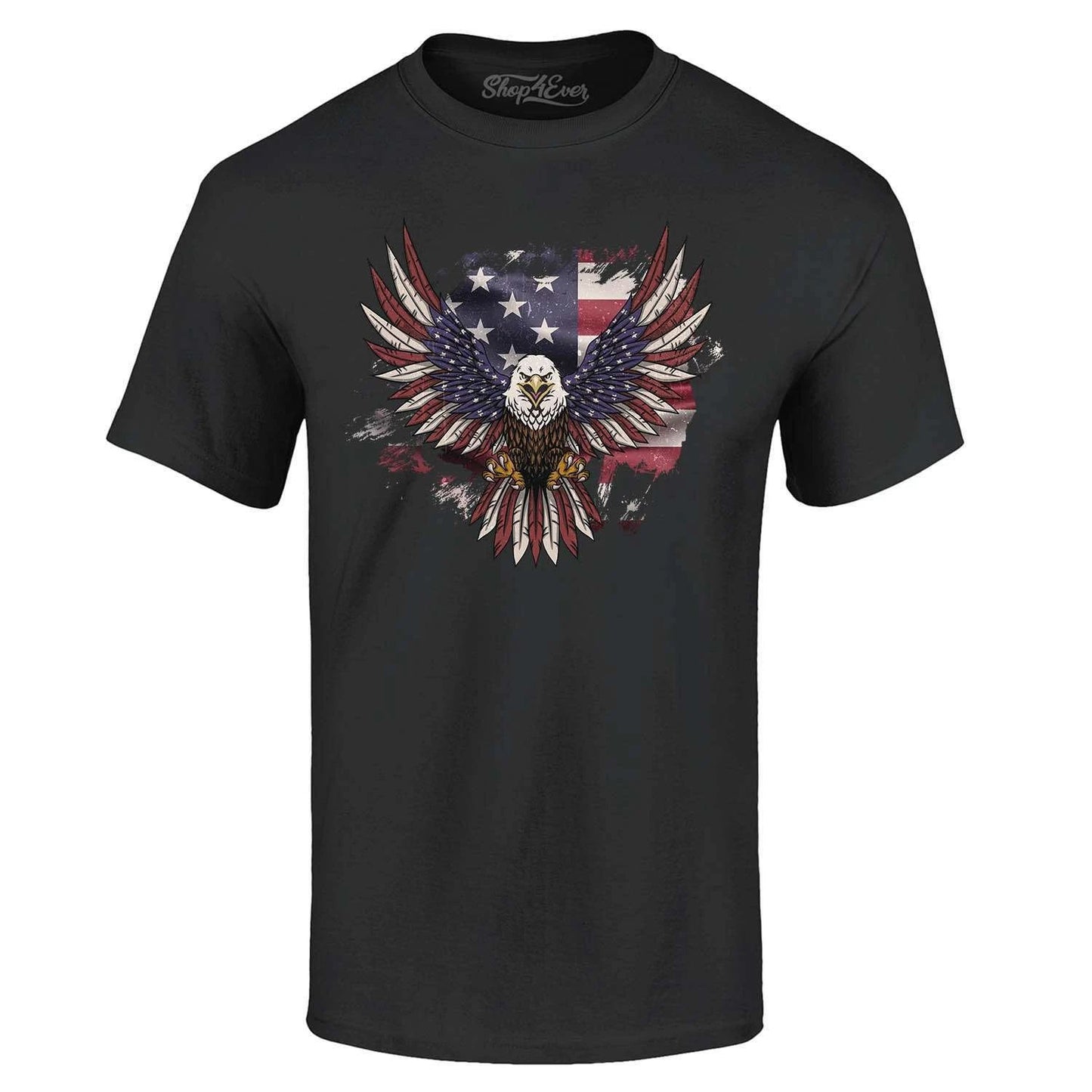 American Bald Eagle USA Flag T-shirt 4th of July Shirts