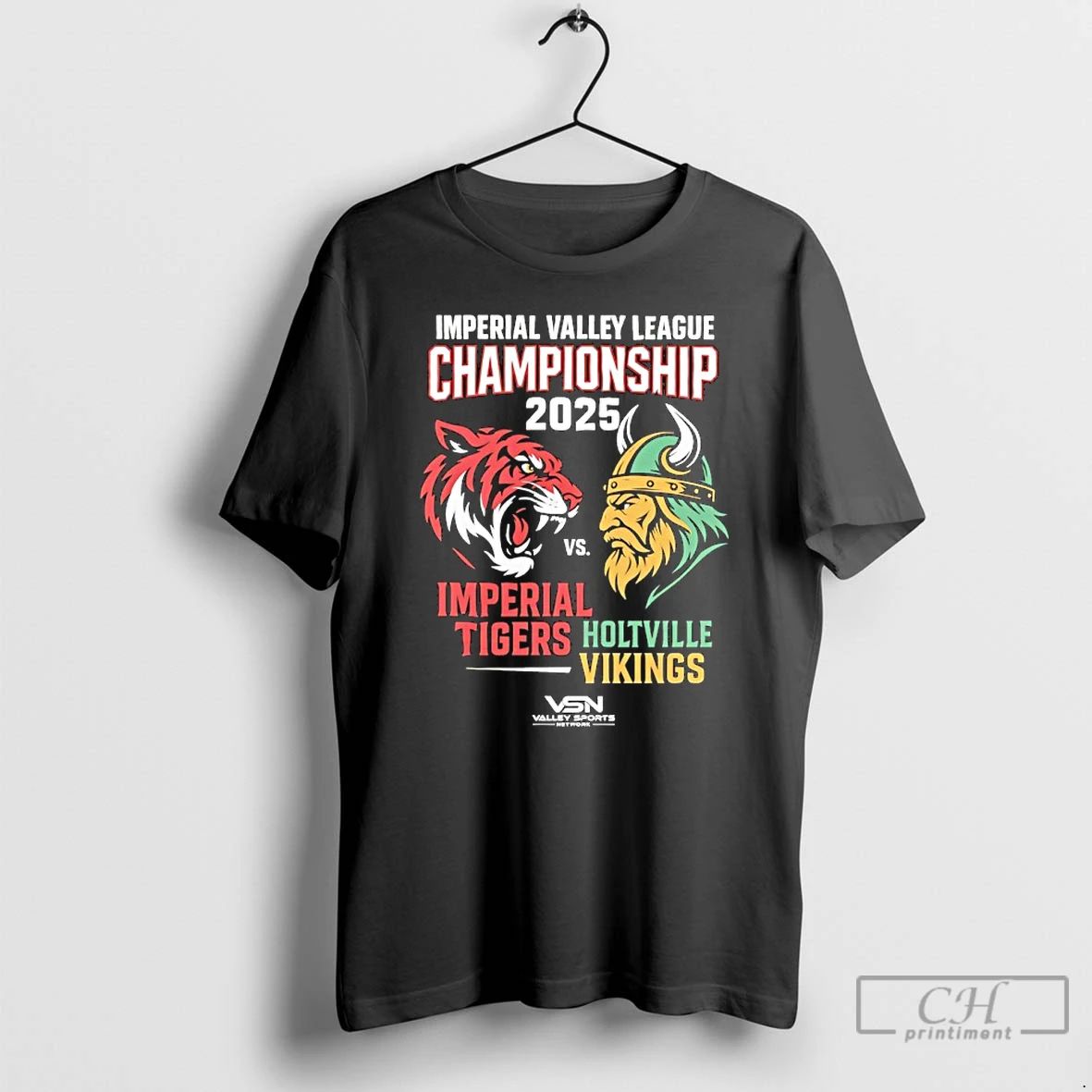 Classic Imperial Valley League Championship 2025 Imperial Tigers Vs Holtville Vikings T Shirts