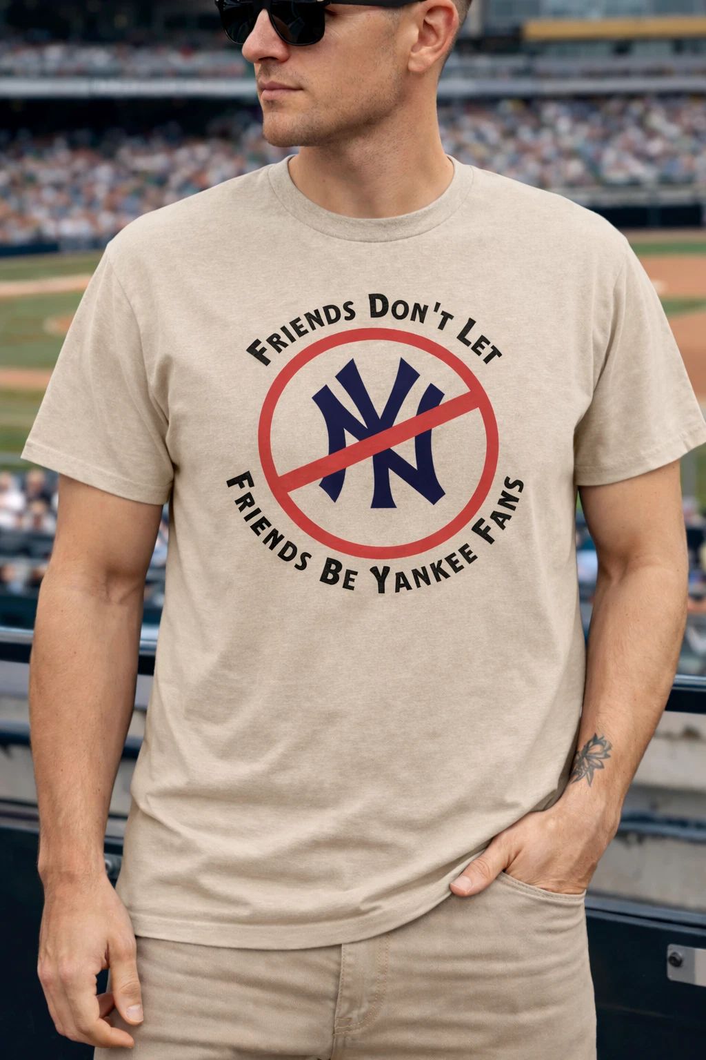 Funny Baseball Shirt Anti NY Fans Tee Humor Game Day Gift Unisex T-Shirt