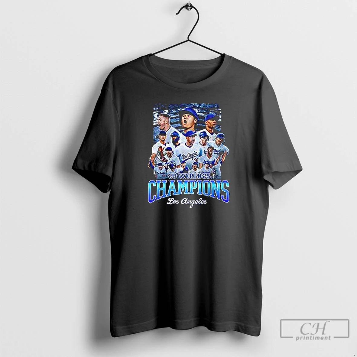 Premium 2025 Champions Los Angeles Dodgers Mens T Shirts