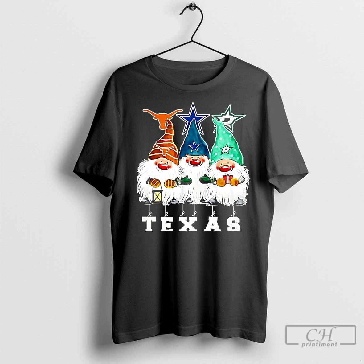 Classic Gnomies Texas Longhorns Dallas Cowboys And Dallas Stars Merry Christmas Christmas