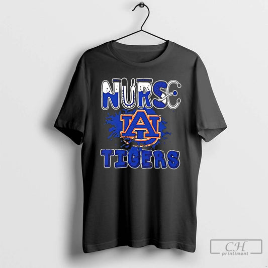 Classic Nurse X Auburn Tigers Football T Shirts