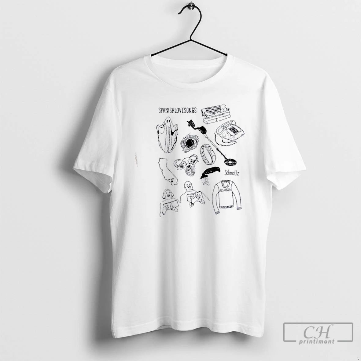 Classic Spanish Love Songs Schmaltz Illustrations T Shirts