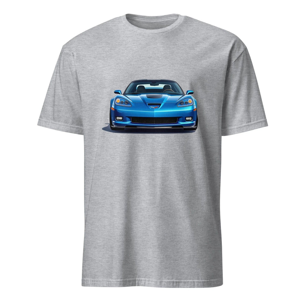 Blue vette C6 Z06 Front and Rear Custom Vette Owner Gift T-Shirt