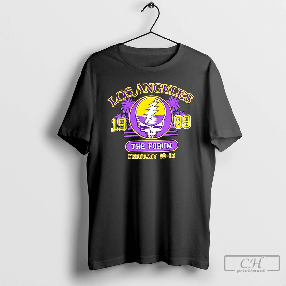 Classic Los Angeles X Grateful Dead 1989 The Forum February 10 12 Logo T Shirts