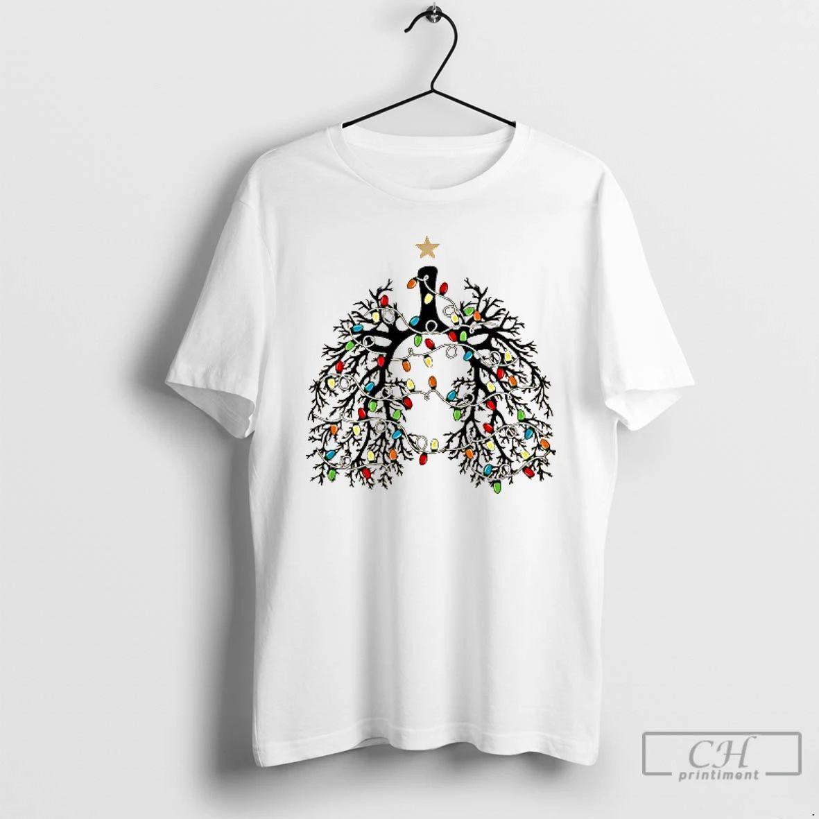 Classic Nurse Respiratory Therapist Lung Christmas T Shirts