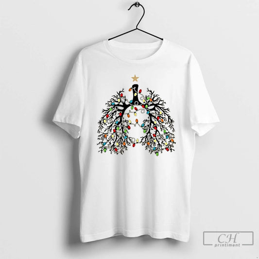 Classic Nurse Respiratory Therapist Lung Christmas T Shirts