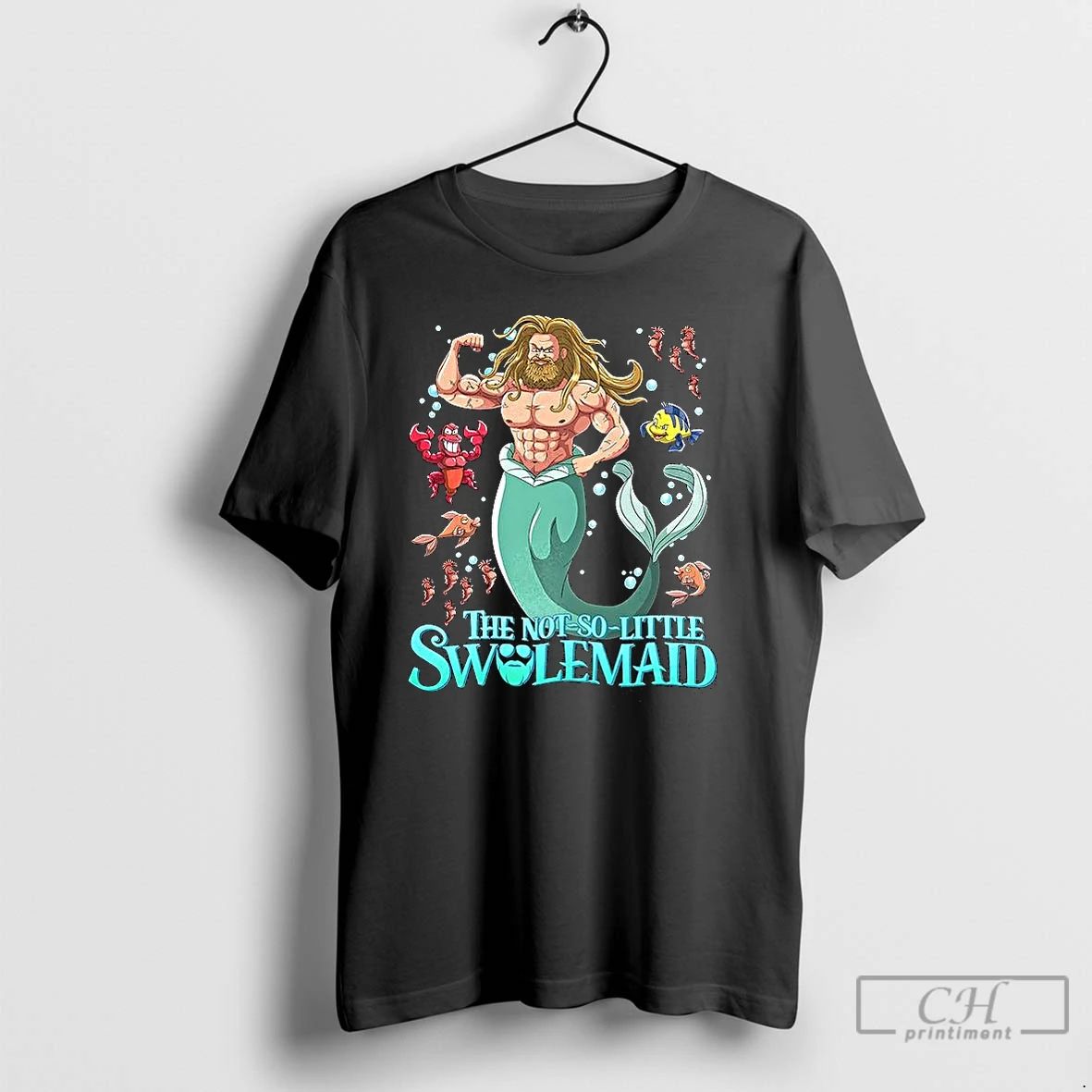 Premium The Not So Little Swolemaid Mermaid Parody T Shirts