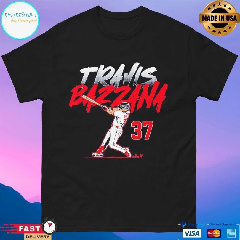 Cleveland Guardians Travis Bazzana 37 Slugger Swing Number T-shirt