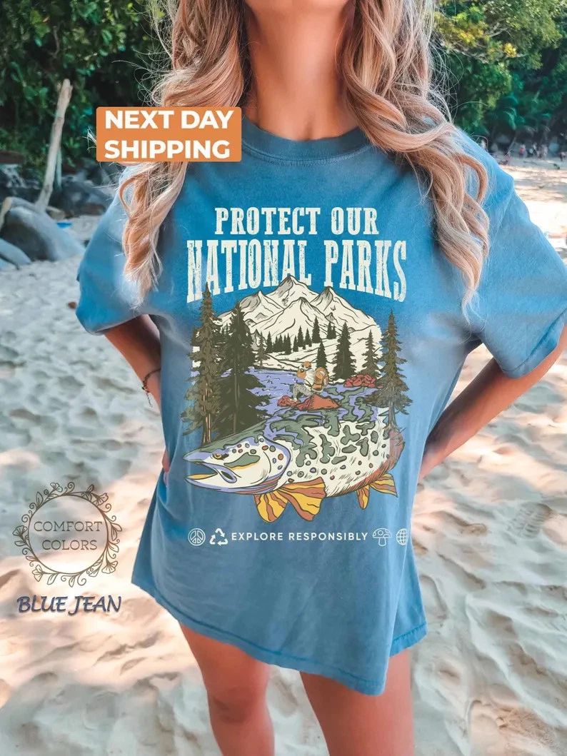 National Parks Comfort Tee Unisex Soft Graphic Nature Lover Gift