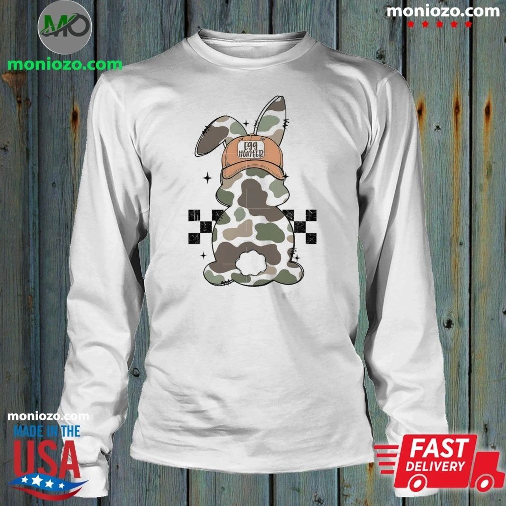 Camo Bunny Egg Hunt Easter Shirt