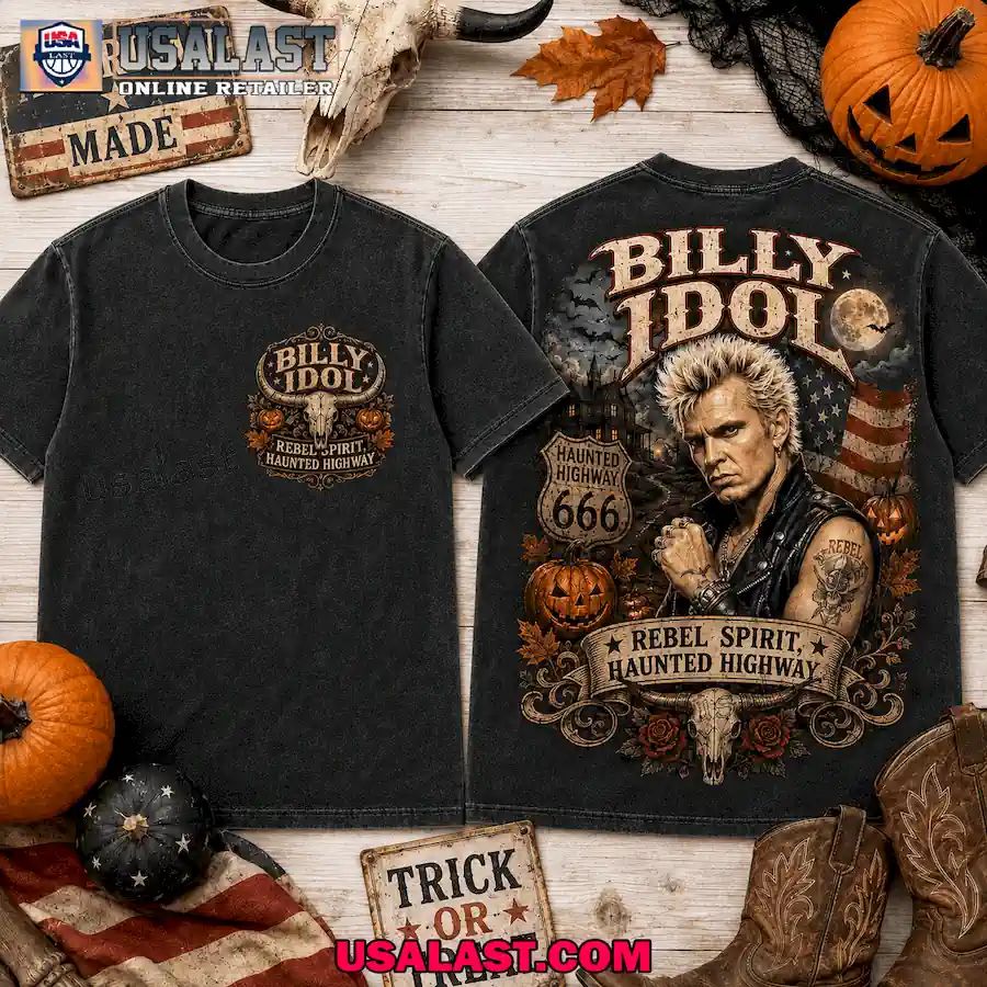 Billy Idol Rebel Spirit Halloween Rock 3D T-Shirt