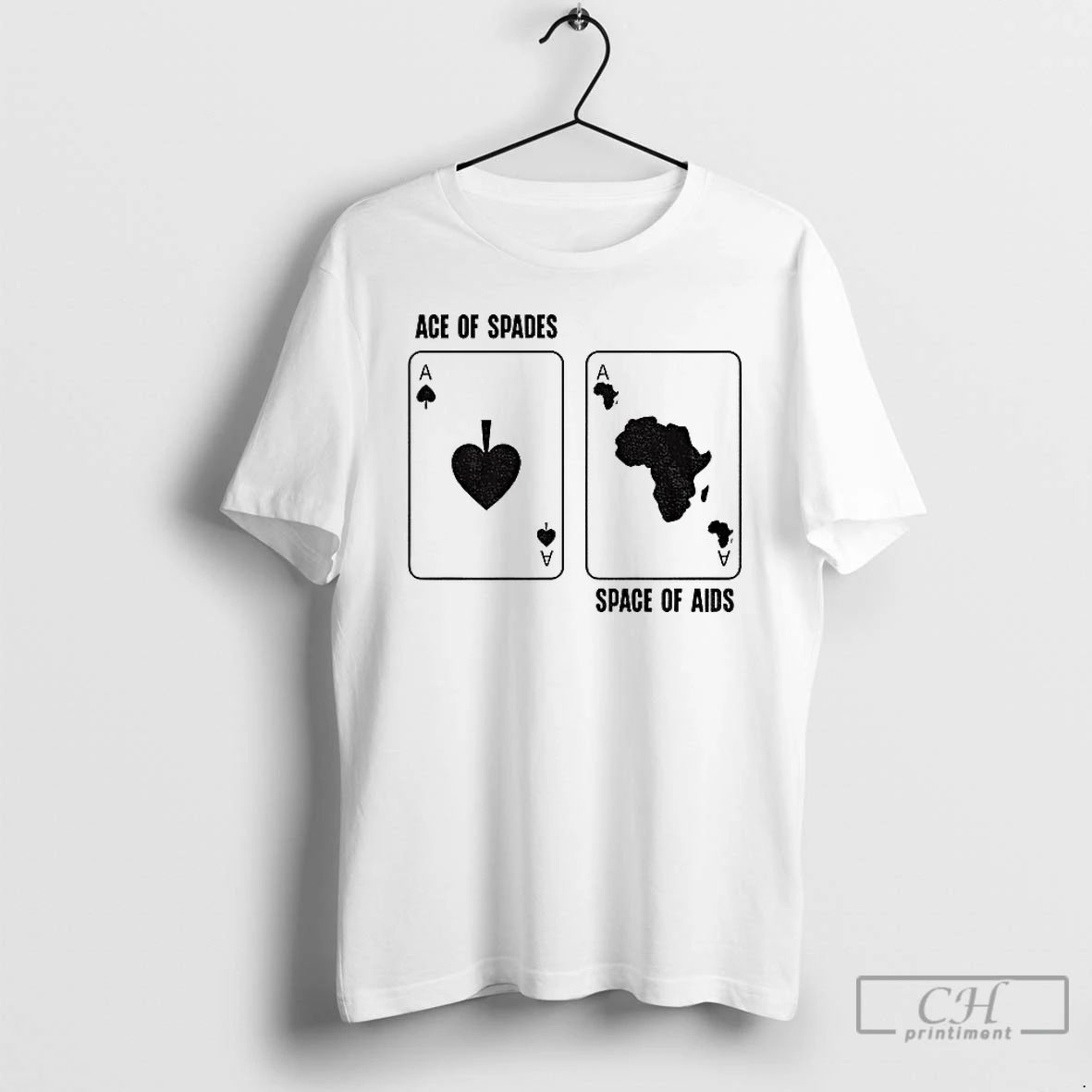 Classic Ace Of Spades Space Of Aids Card T Shirts