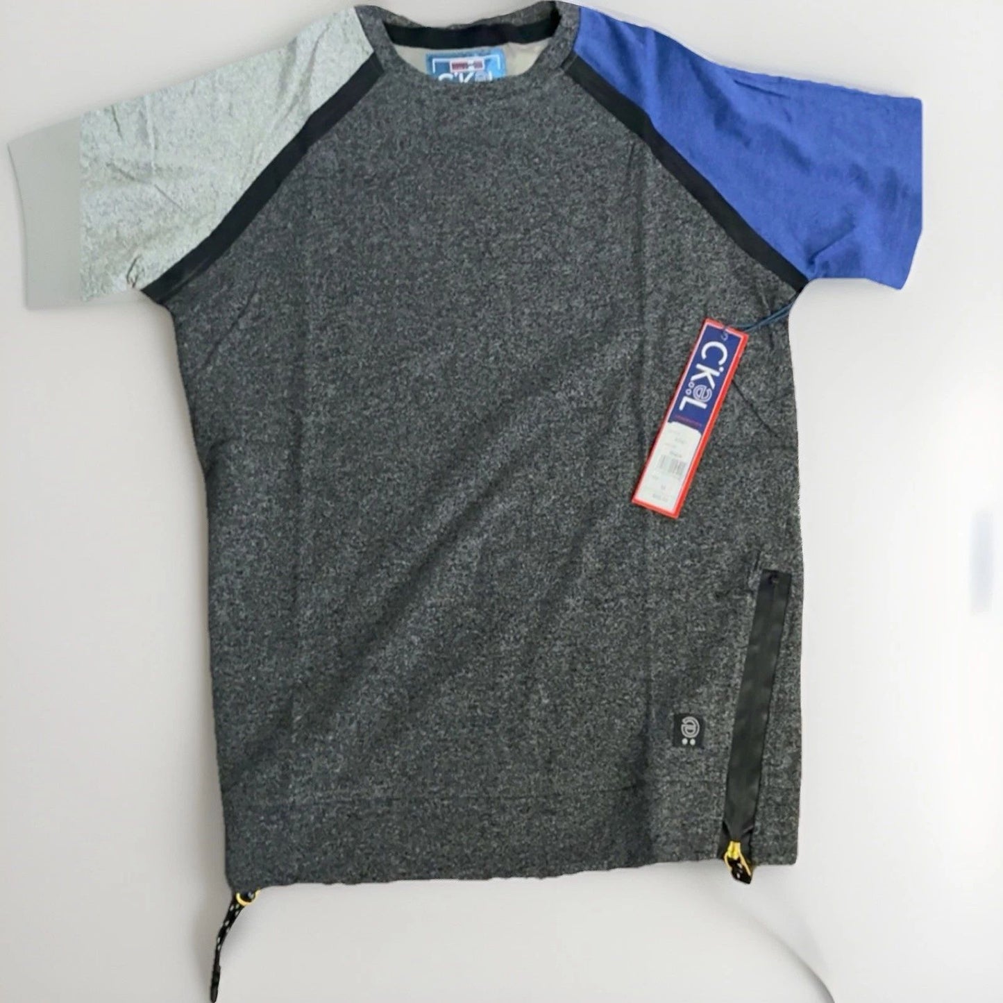 CK@L Generation Colorblock Black Men's Crew Neck Short Sleeve T-Shirt Size M