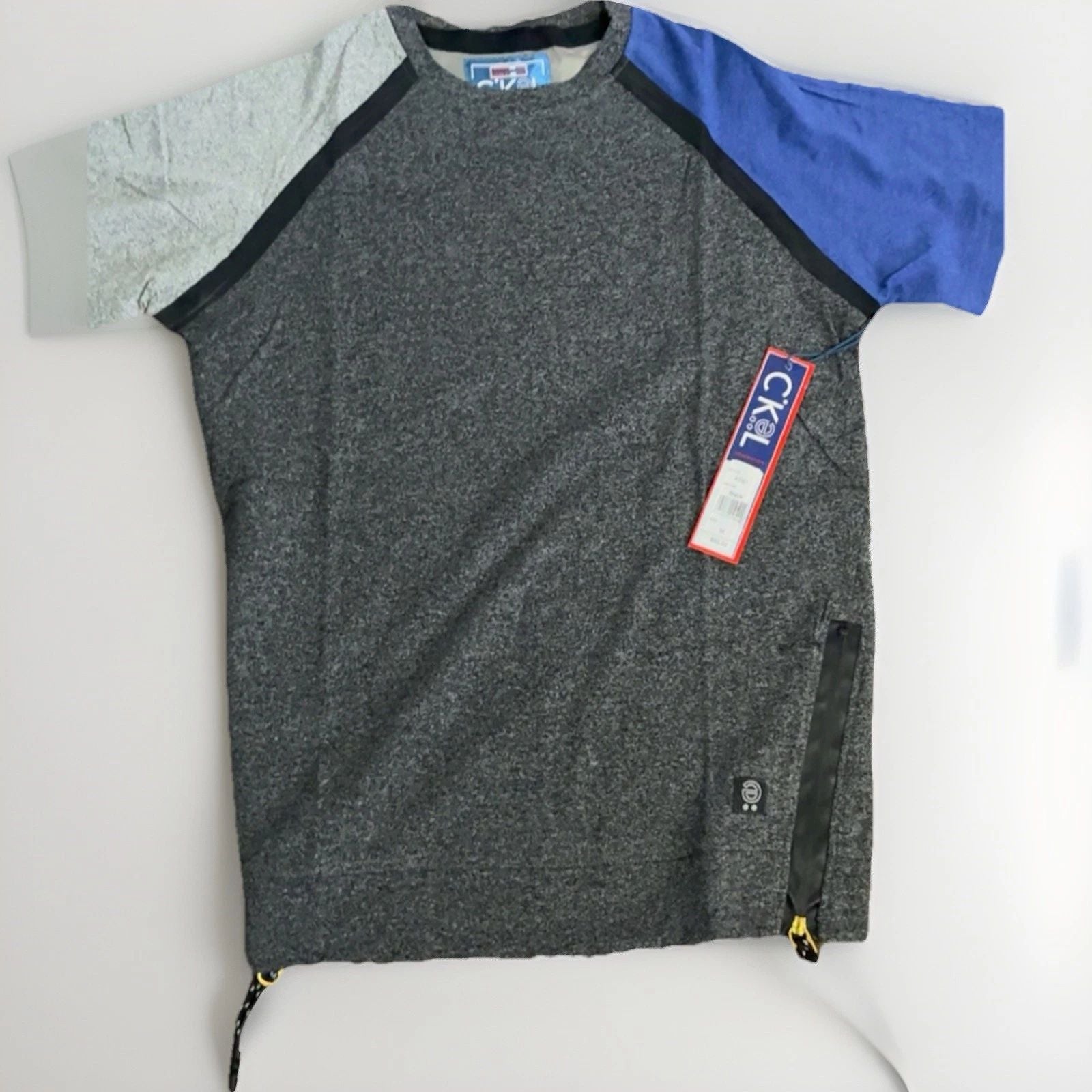 CK@L Generation Colorblock Black Men's Crew Neck Short Sleeve T-Shirt Size M
