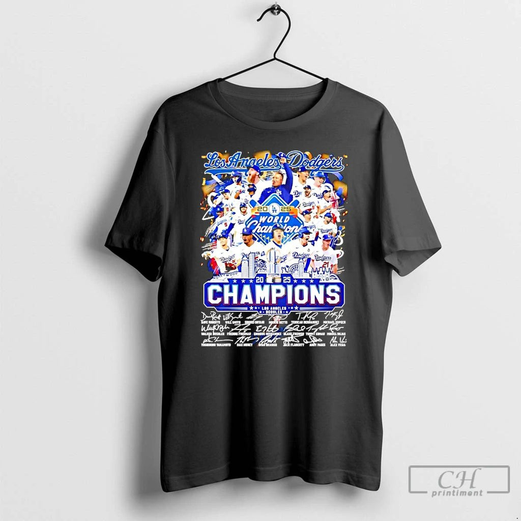 Classic Los Angeles Dodgers 2025 World Series Champions 8 Time In 2024 Firework T Shirts