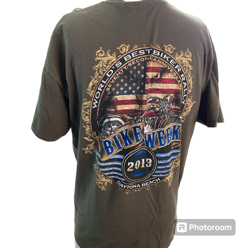 Bike Week men's Tshirt 2013 Daytona Beach Florida Motorcycle