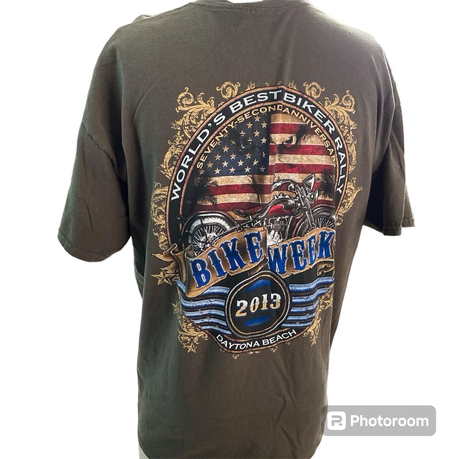 Bike Week men's Tshirt 2013 Daytona Beach Florida Motorcycle