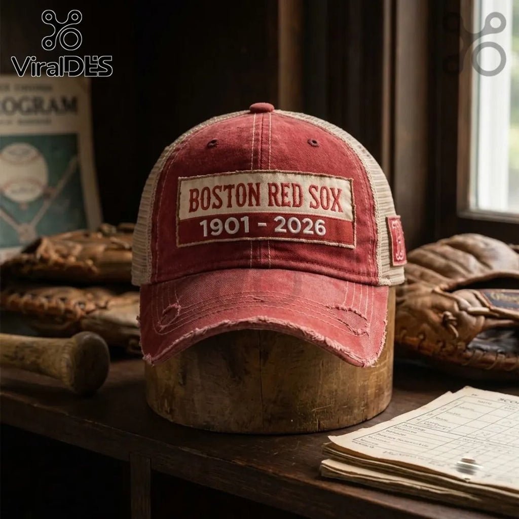 Boston Red Sox 125 Anniversary Distressed Cap