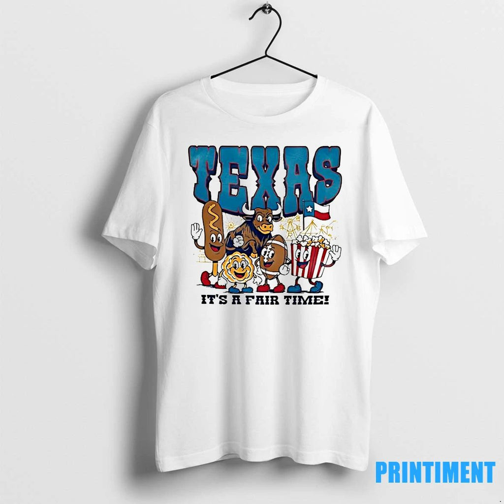 Texas Oatmeal Its A Fair Time Short Sleeve Fashion Vintage Tshirts Sweater