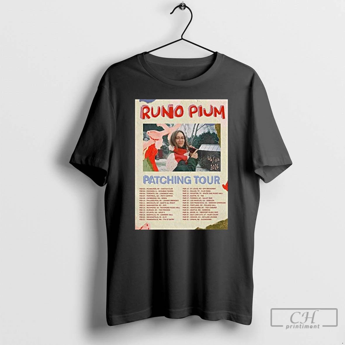 Classic Runo Plum Patching Concert 2026 Long Sleve T Shirts