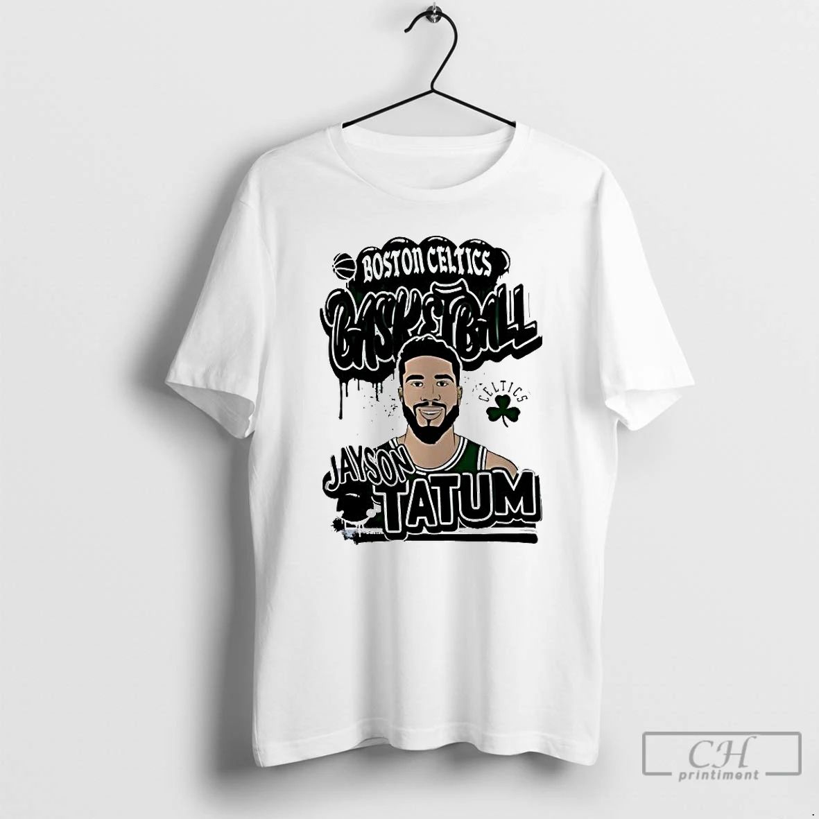 Premium Jayson Tatum Boston Celtics Basketball Caricature T Shirts