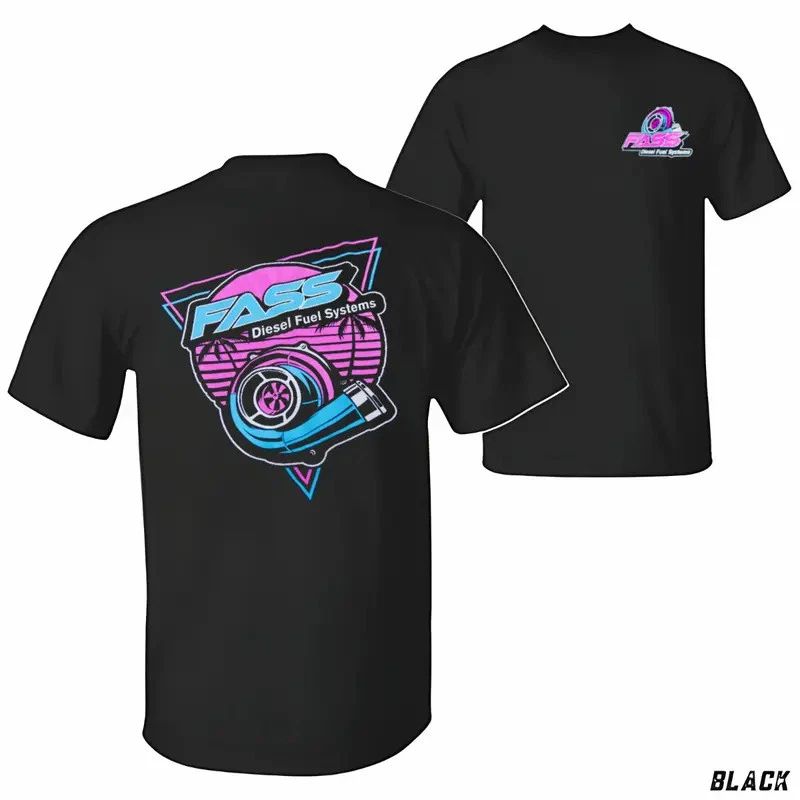 FASS Turbo Graphic Automotive T-Shirt, Diesel Fuel Systems Streetwear, Soft Cott