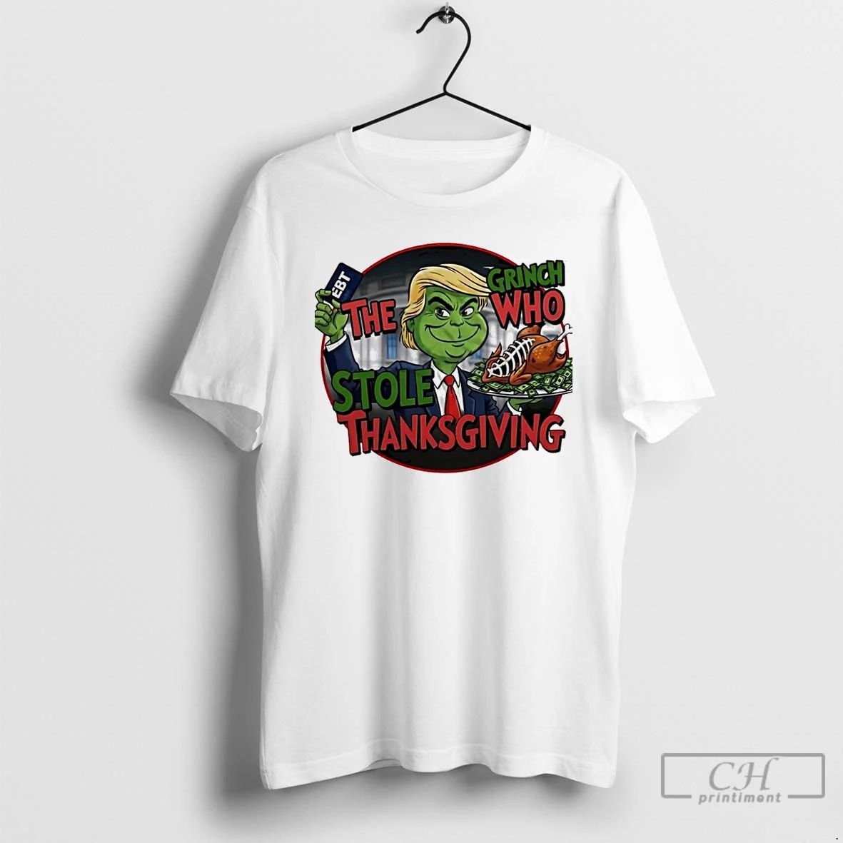Premium Trump X The Grinch Turkey Who Stole Thanksgiving Funny Christmas T Shirts