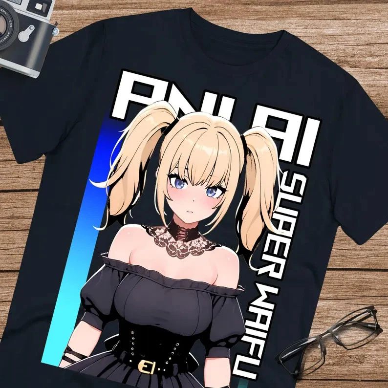 Anime Ani Grok Ai T Shirt Size S - 5Xl Black Size S - 5XL