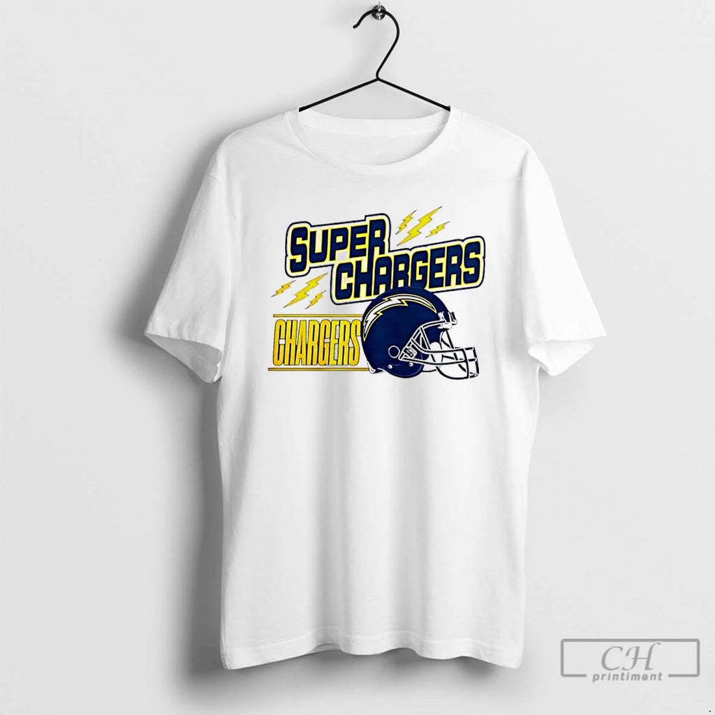 Classic Los Angeles Chargers Super Chargers Helmets T Shirts