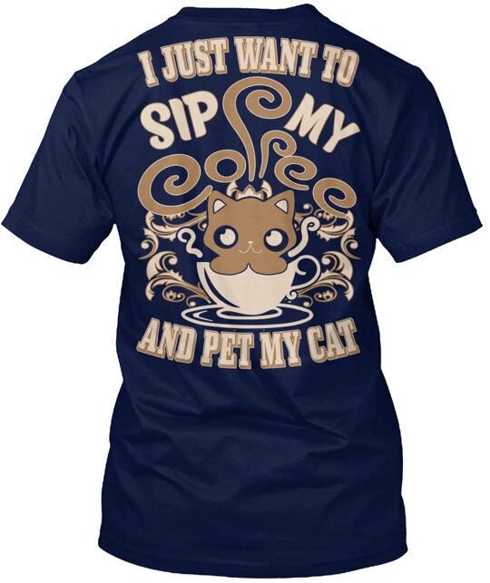 Cat Lover Pet My Cat T-Shirt Made in the USA Size S to 5XL