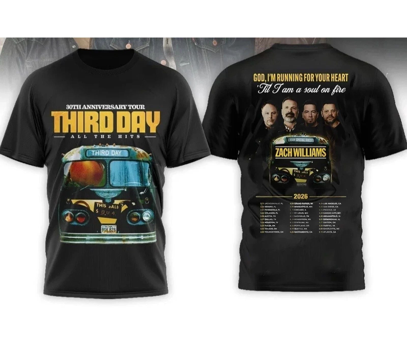 Third Day 30Th Anniversary Tour 2026 T-Shirt