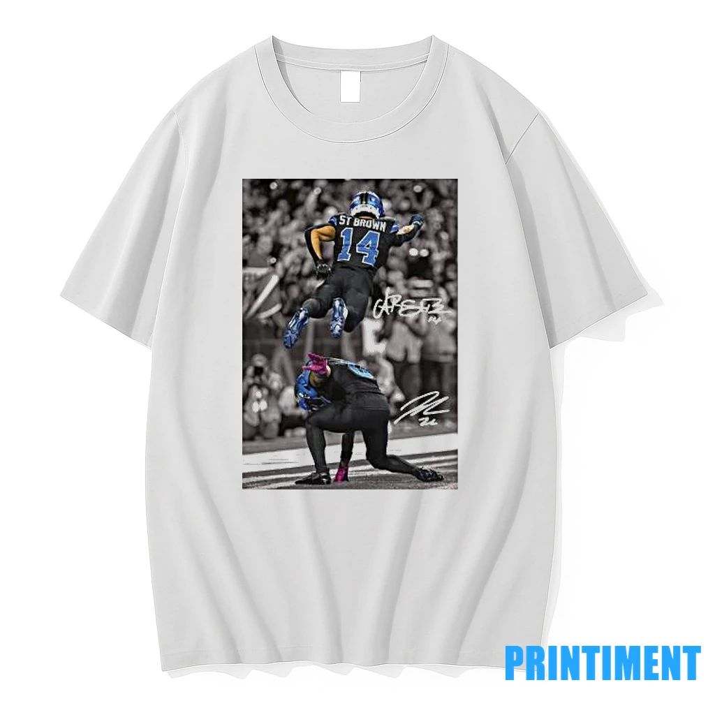 Jahmyr Gibbs And St Brown Detroit Grit Tshirts Sweater