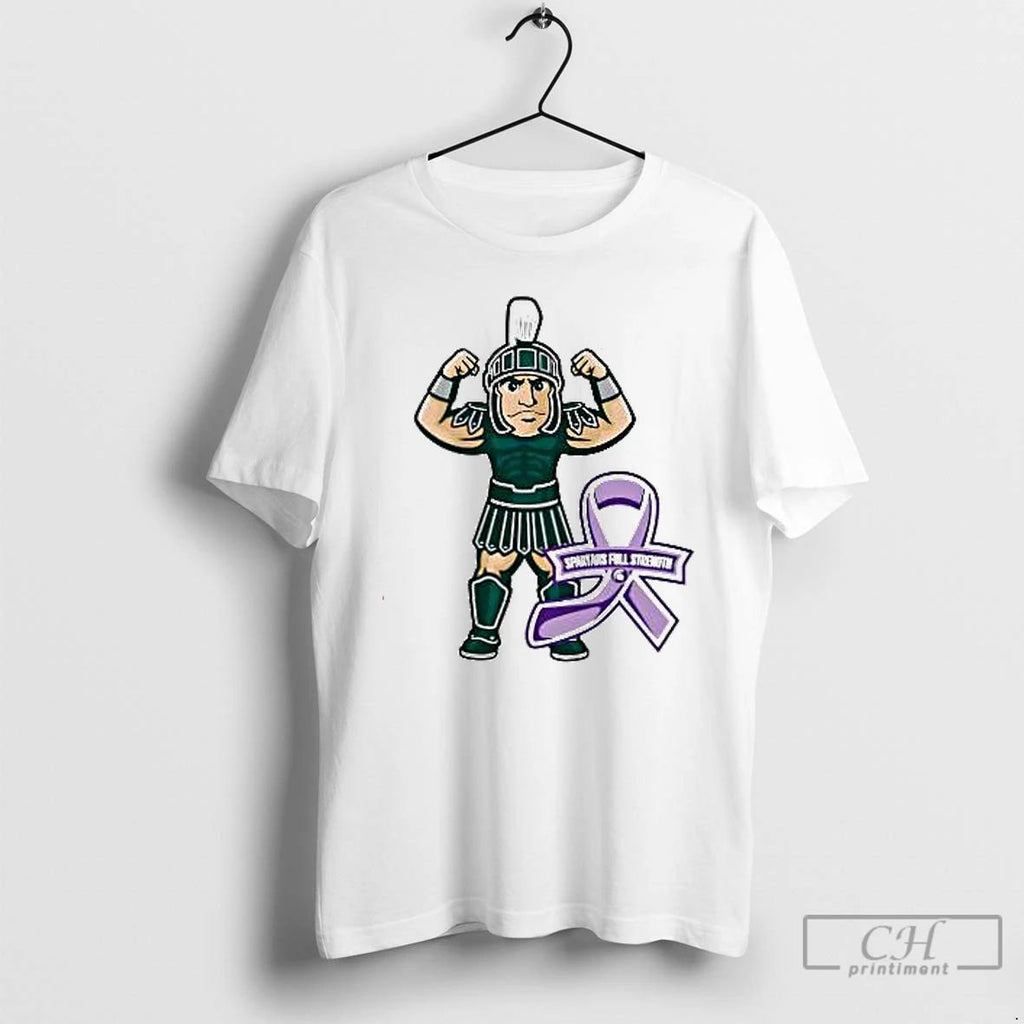 Premium Michigan State Spartans Full Strength Cartoon T Shirts