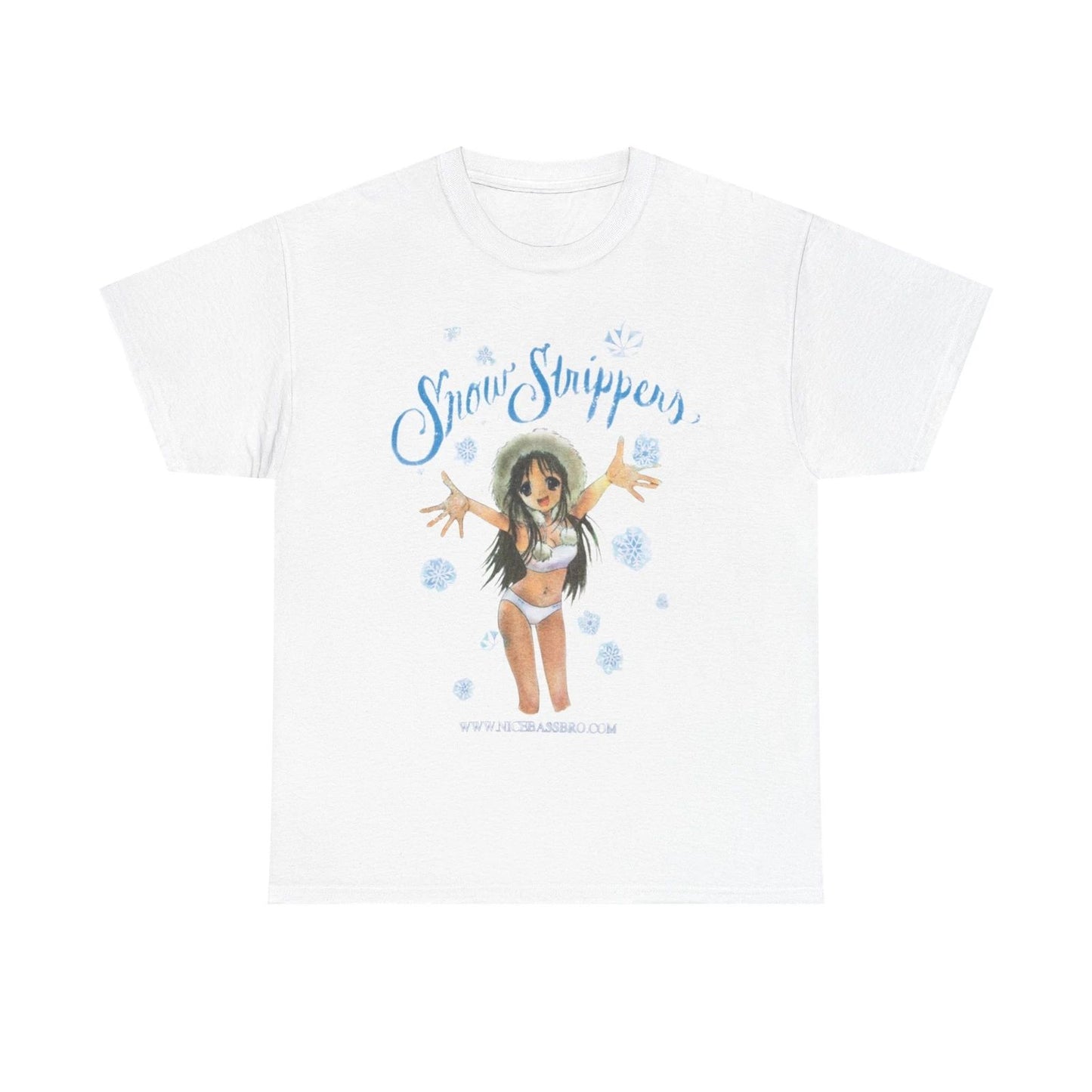 Snow Strippers Anime Tee T-Shirts Nice Bass Bro Album Tour Merch - All Sizes