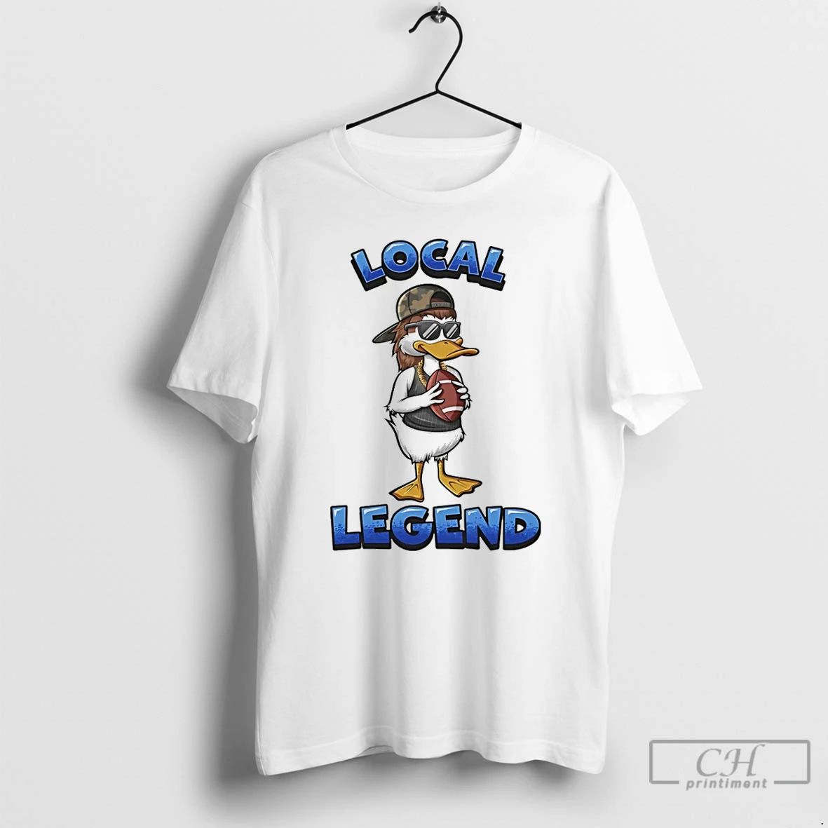 Classic Duck Football Local Legend Mascot T Shirts