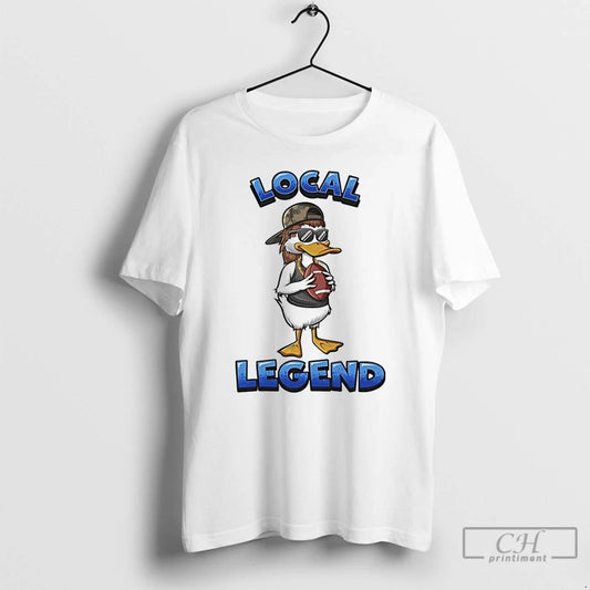 Classic Duck Football Local Legend Mascot T Shirts
