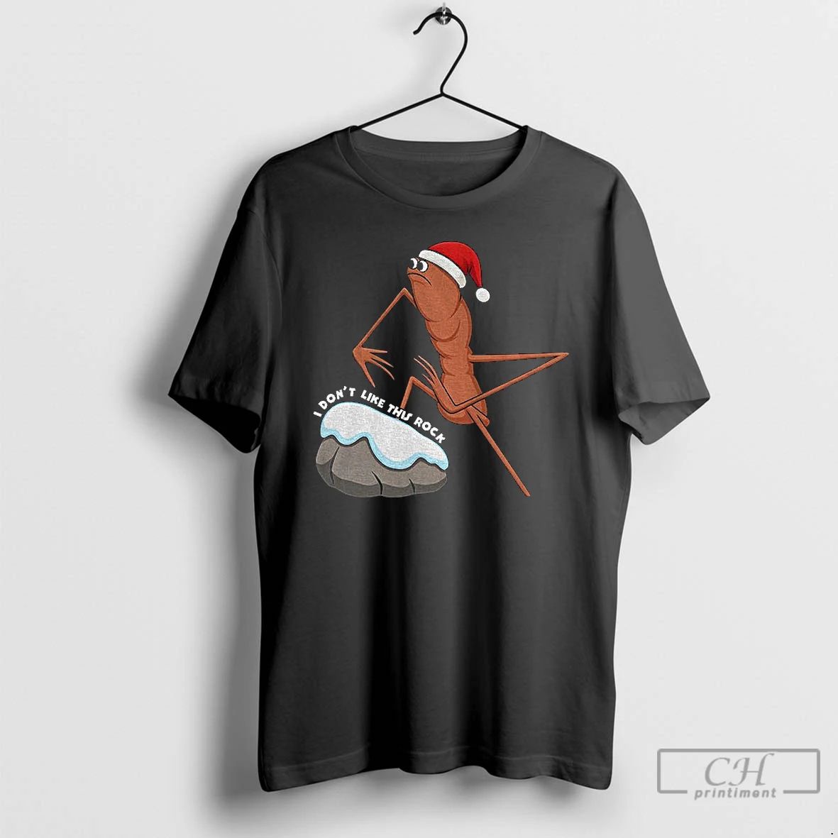 Premium Marcus The Worm Santa Hat Christmas I Dont Like This Rock T Shirts