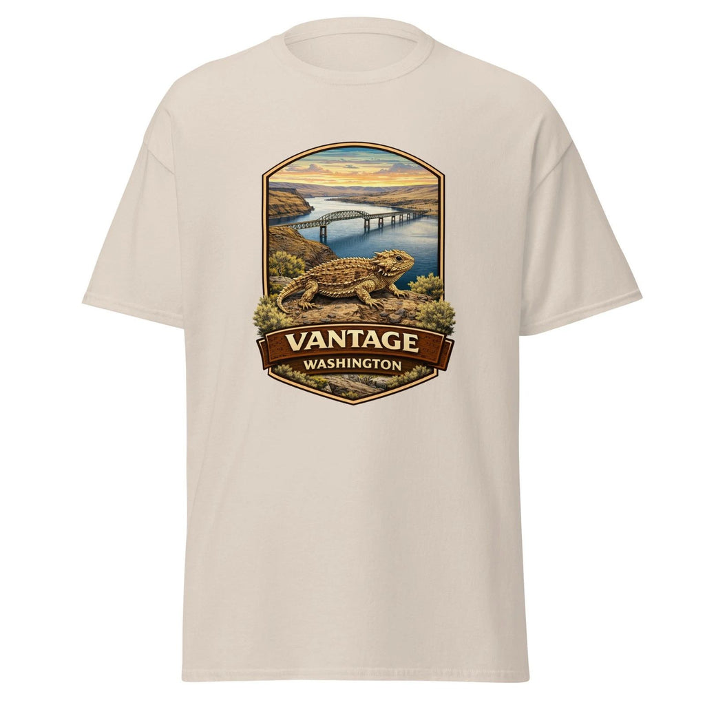 Vantage Washington Pygmy Short Horned Lizard T-Shirt - Columbia River WA PNW
