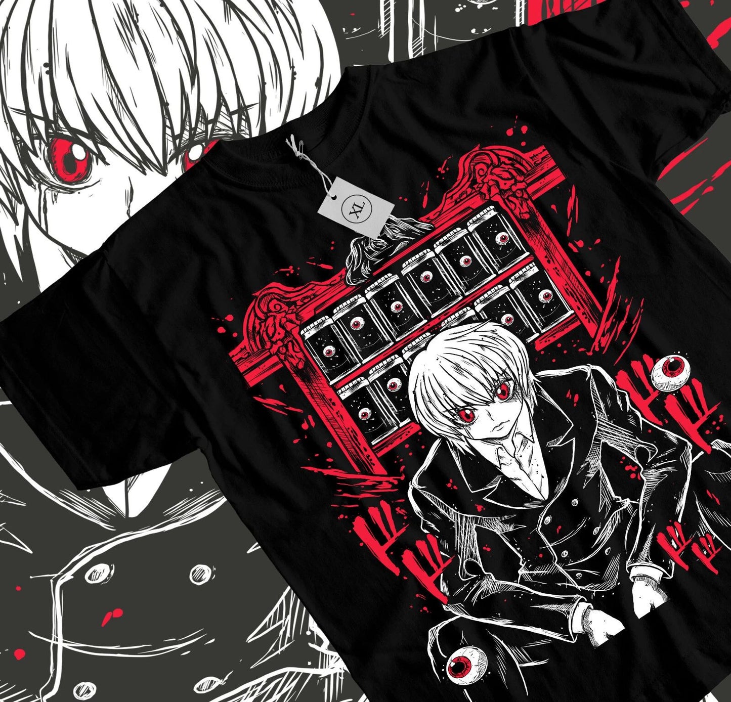 Kurapika Hunter X Hunter T-shirt Killua Zoldyck Hisoka Gon Graphic Tee All Size