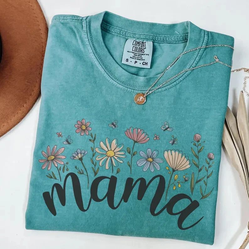 Cute Floral Mama Comfort Tee