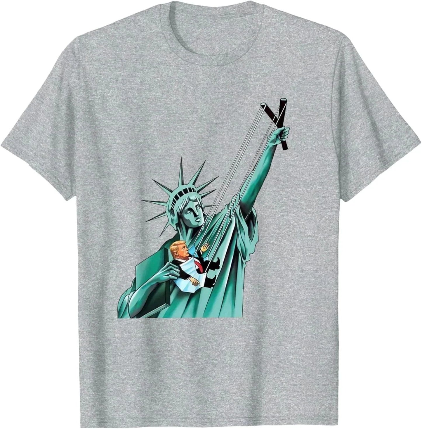 Statue Of Liberty Anti Trump Funny Political Comedy Unisex T-Shirt reprint sale!