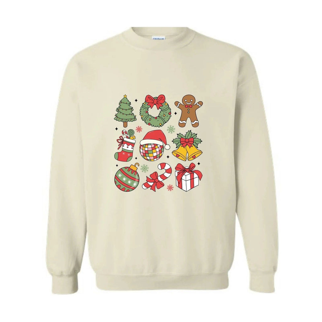 Coquette Christmas Sweatshirt, Cute Winter Sweater, Holiday Party Hoodie, Christ