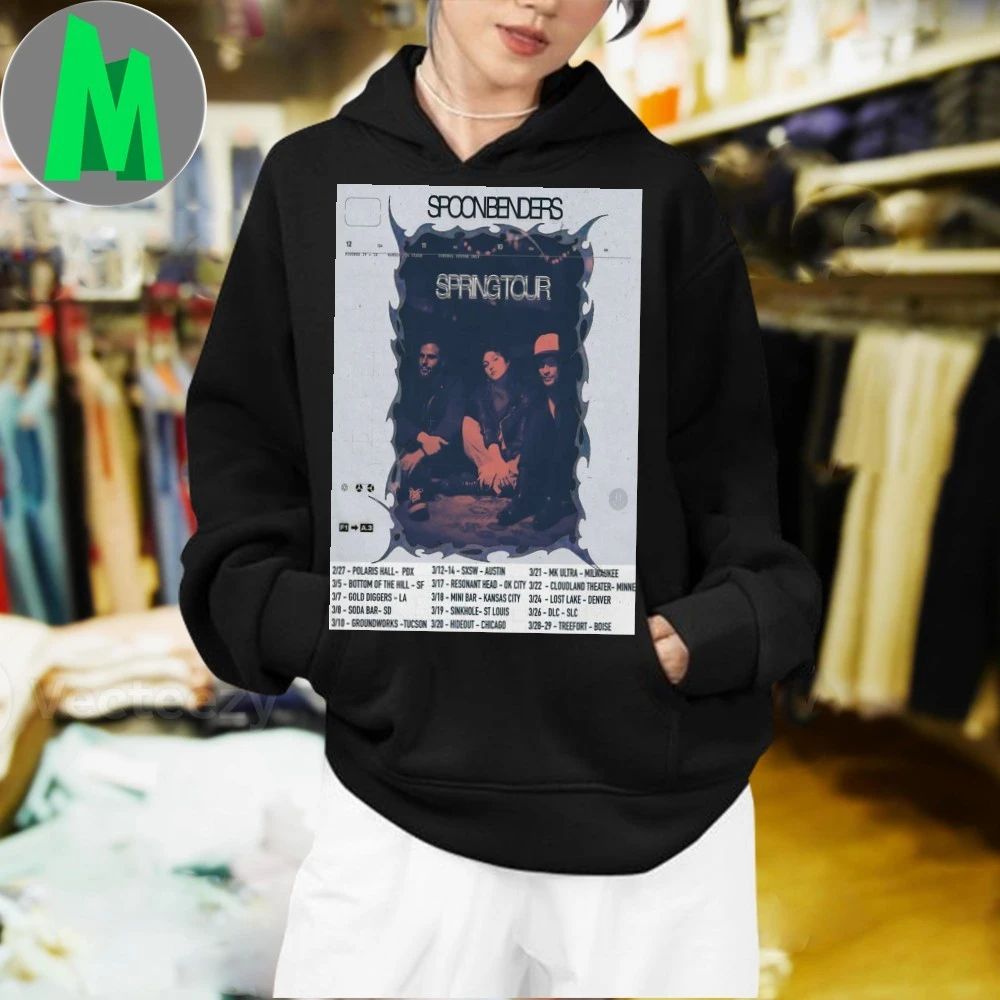 Spoon Benders Spring Shows 2026 Poster Shirt