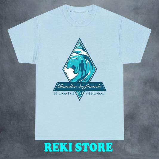 Chandler Surfboard North Shore Movie Men's Light Blue Size S-5XL