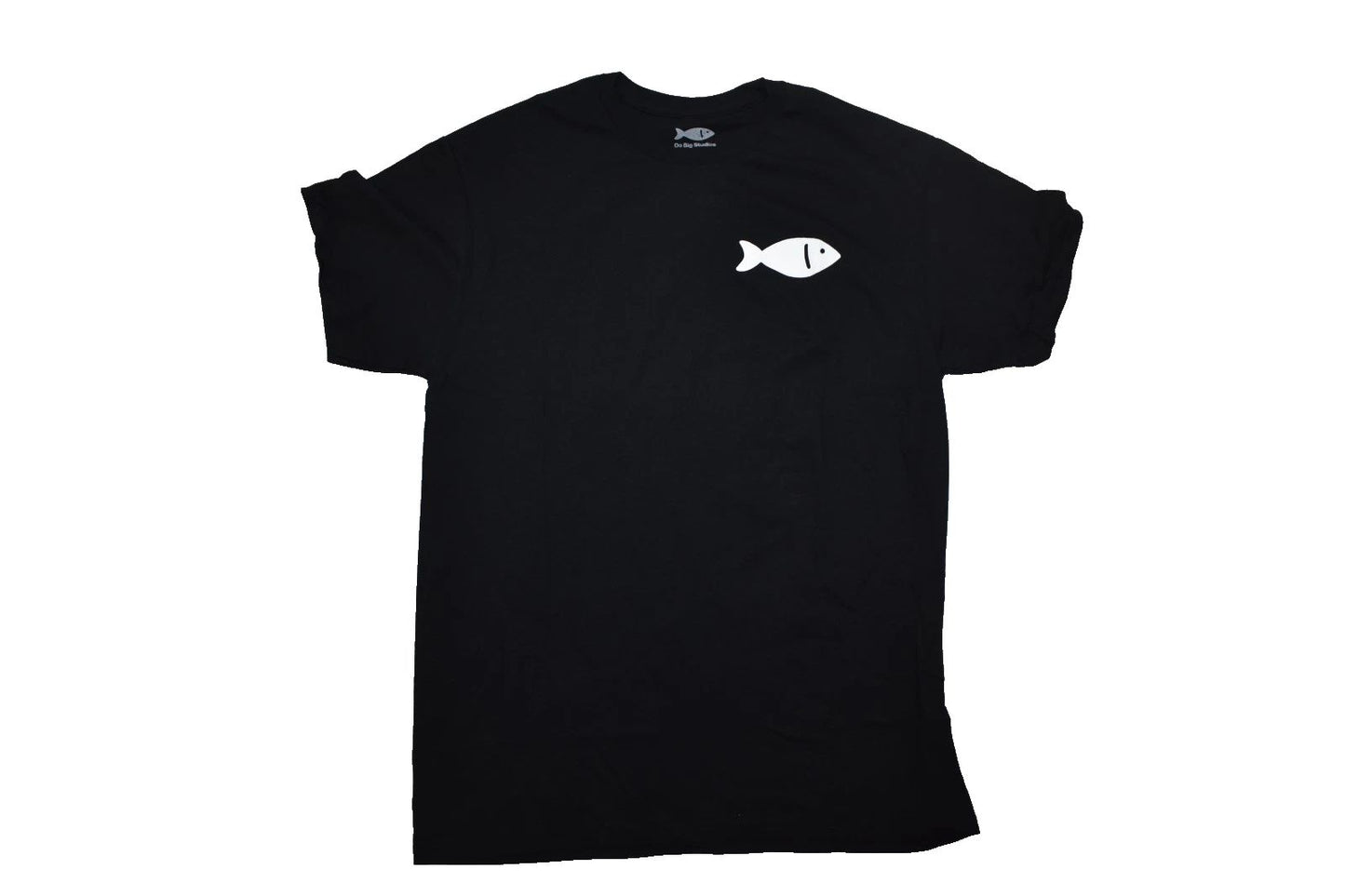 Do Big Studios Mens Fisch Fish Graphic Black Gamer Shirt New S-XL