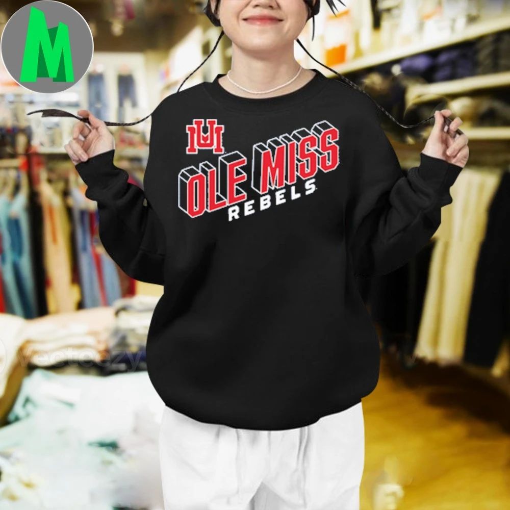 Ole Miss Monogram and Wordmark Shirt