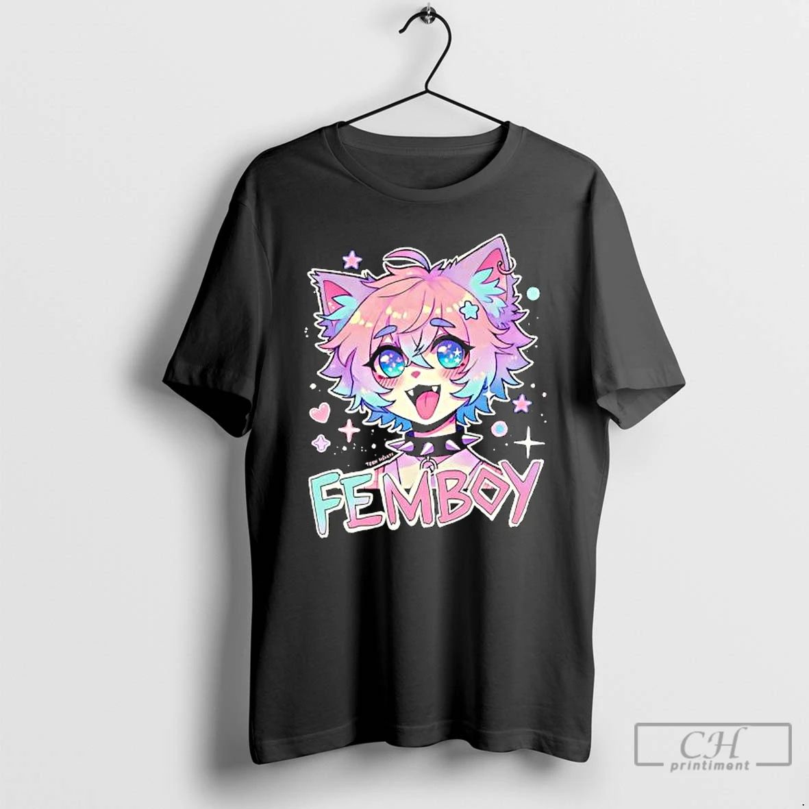 Premium Femboys Vans Cat Graphic T Shirts