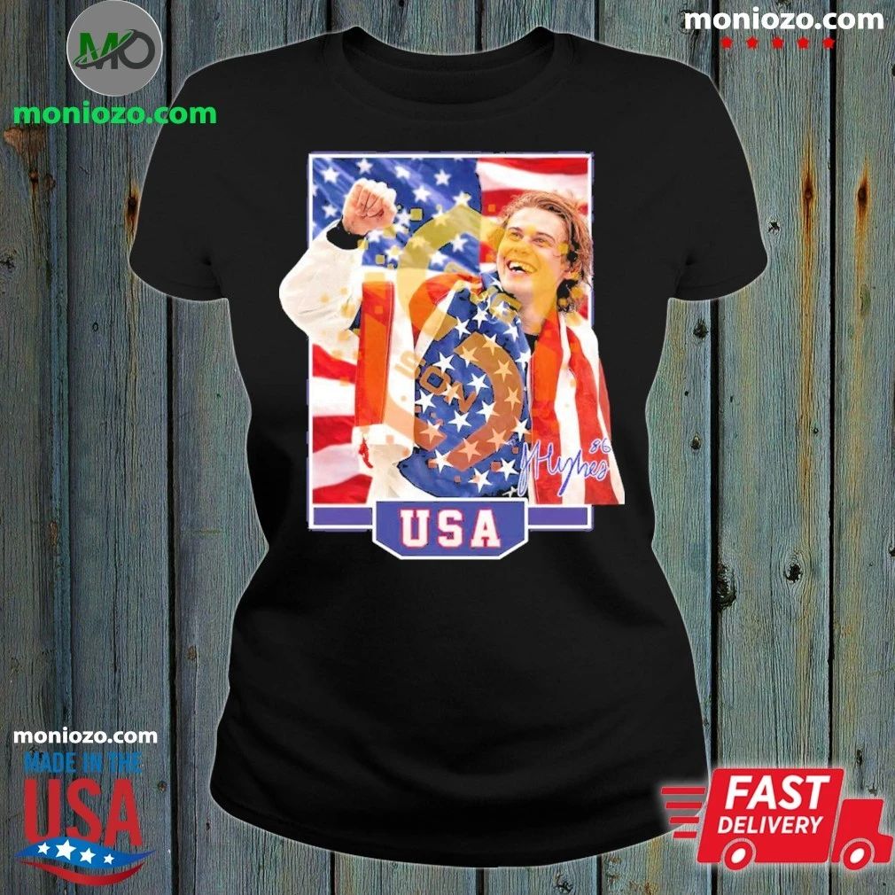 Jack Hughes USA Hockey Shirt